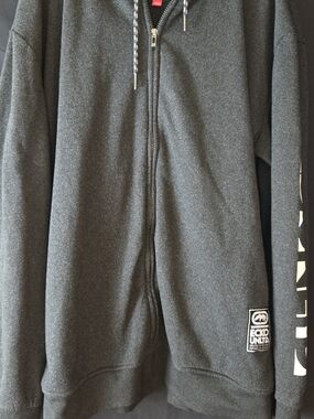 Ecko Unlimited Men’s Charcoal Gray Full‑Zip Hoodie #539